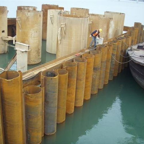 海东钢护筒现场安装